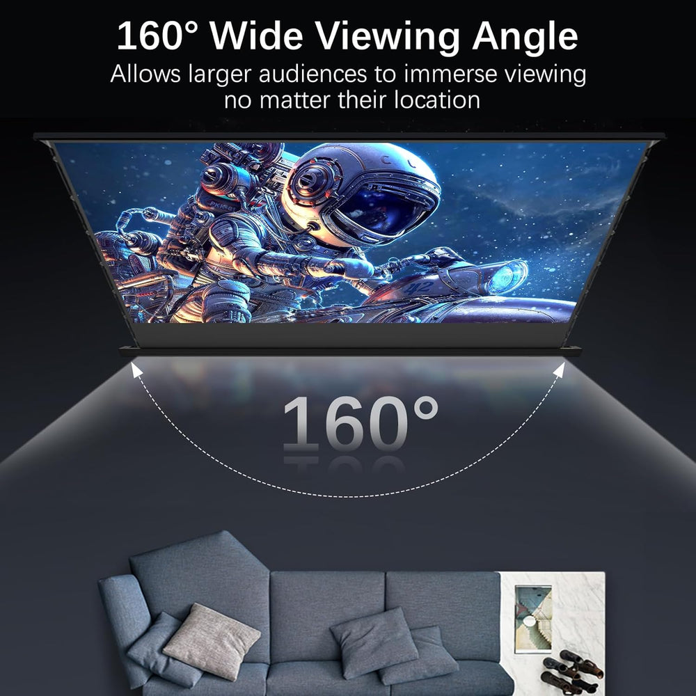 🎥 CineView™ Smart Projector Screen – Instant Setup, True Theater Vibes