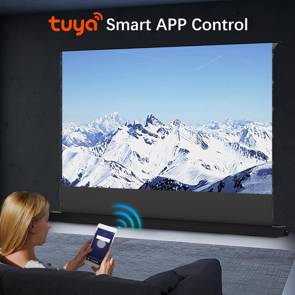 🎥 CineView™ Smart Projector Screen – Instant Setup, True Theater Vibes