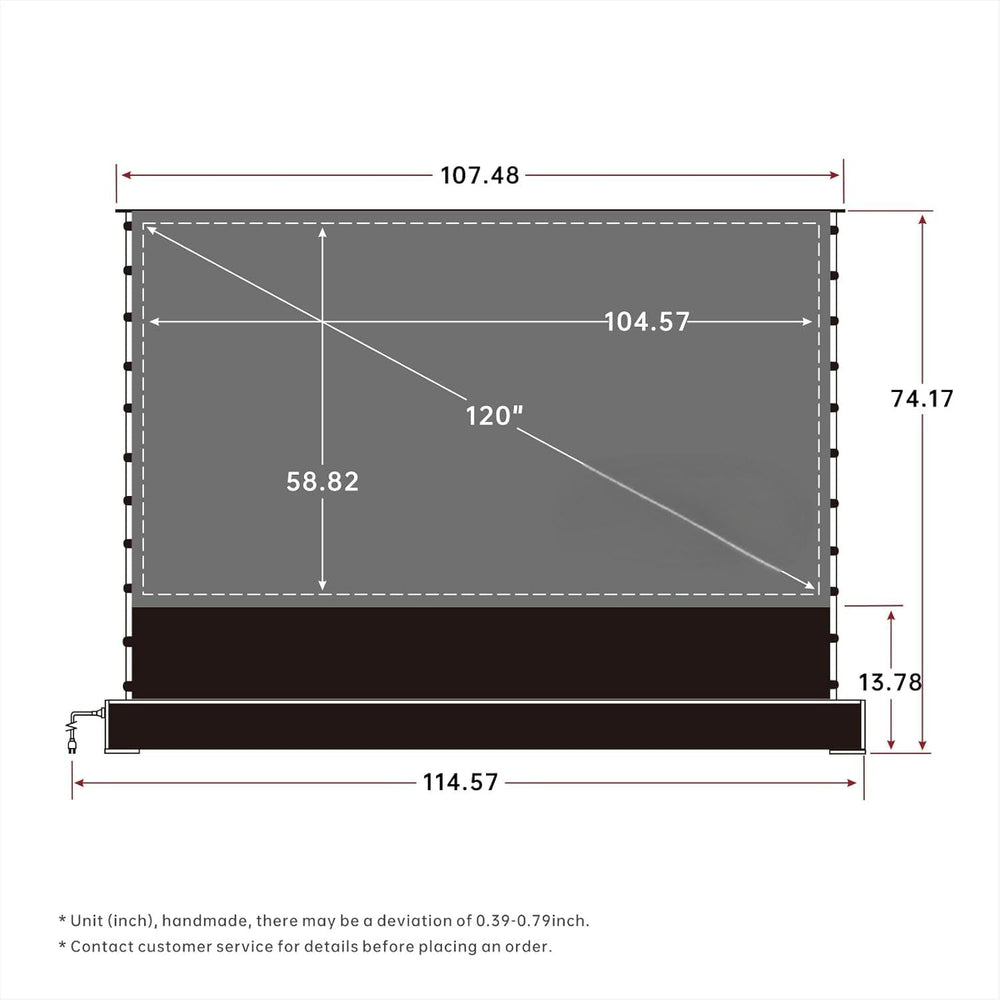 🎥 CineView™ Smart Projector Screen – Instant Setup, True Theater Vibes