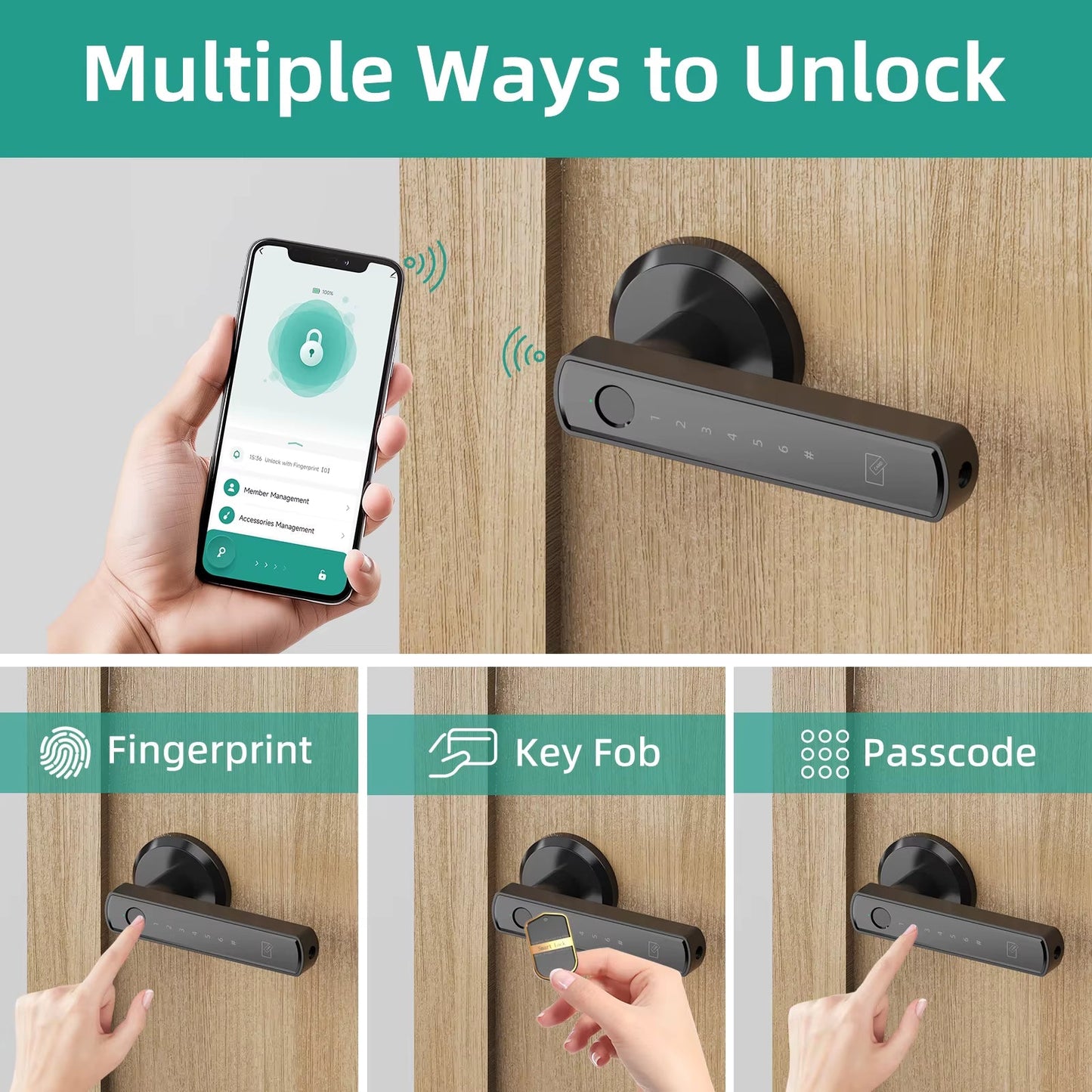 🚪 NeuroTap™ Smart Biometric Lock – Fast, Secure, Hassle-Free Access