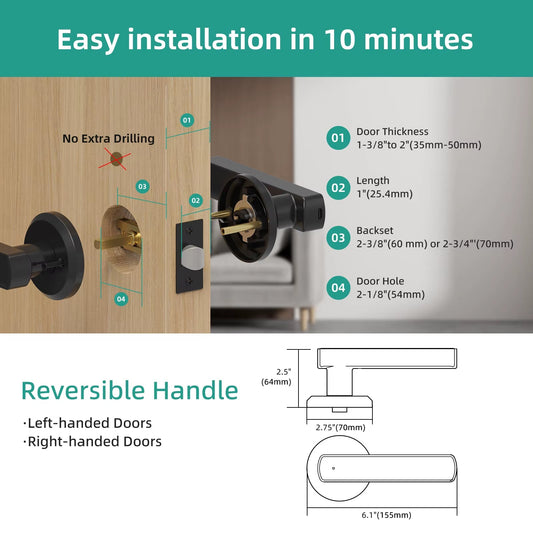 🚪 NeuroTap™ Smart Biometric Lock – Fast, Secure, Hassle-Free Access